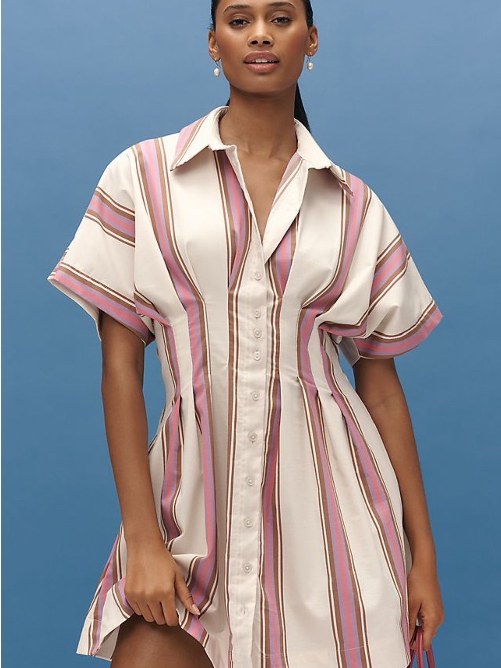 Tobie Mini Shirt Dress by Exquise - Anthropologie